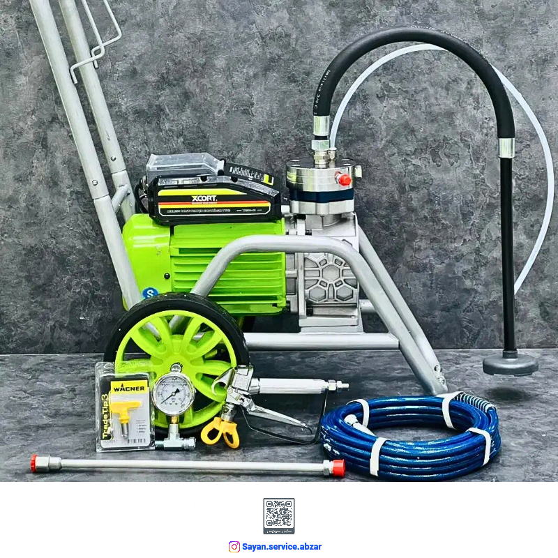 دستگاه ایرلس رنگ پاش روغنی و پلاستیک